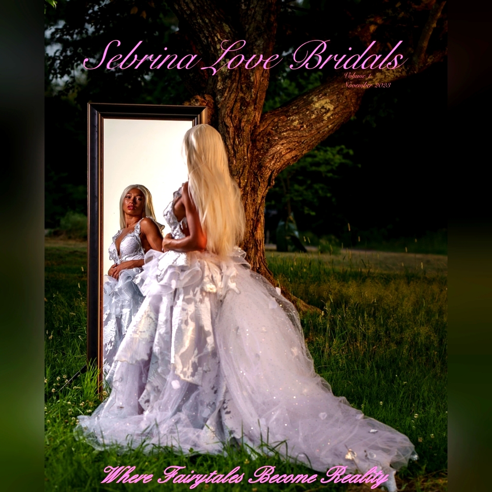 "DUCHESS MARILYN" White/silver Organza Wedding Ballgown Set
